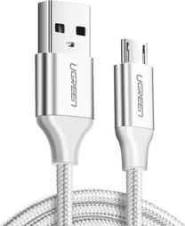 Laidas Ugreen 60152, Micro USB/USB, 150 cm, balta sp.