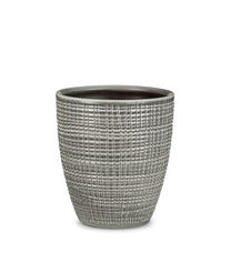 Puķu pods Scheurich 58641, keramika, Ø 15 cm, pelēka krās.