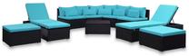 Lauko baldų komplektas VLX 9 Piece Garden Lounge Set