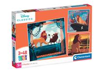 Пазл 3in1 Clementoni Super Colors Lion King 25323, 21 см x 20.5 см, 144 шт.