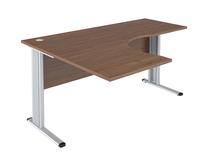 Kampinis rašomasis stalas Skyland Imago-M SA-4M L, 160 cm x 120 cm, 74.7 cm, riešuto sp.