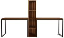 Kirjutuslaud Kalune Design Buyuk Boy Ikili Calisma Masasi L194, 240 cm x 60 cm, 72 cm, pähklipuu v.