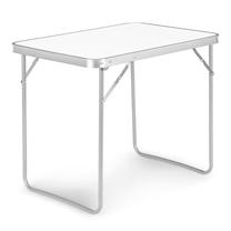 Stovyklavimo stalas ModernHome, balta sp., 80 cm x 60 cm x 70 cm