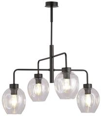 Valgusti rippuv Emibig Lukka 4 1164/4, E27, 4 x 15 W, läbipaistev v. / must v., 14 x 17 cm