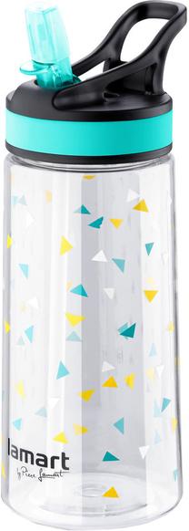 Sporta pudeles un šeikeri Lamart, caurspīdīga krās./zila krās./dzeltena krās., plastmasa, 0.5 l