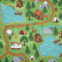 Kilimas Domoletti Hiking street kids, įvairių spalvų, 95 cm x 133 cm