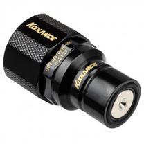 Jungtis Koolance QD3 No-Spill quick release fastener straight male 16/10mm, juoda sp.