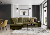 Kampinė sofa Sado Nube 33, žalia sp., kairinė, 192 x 272 cm x 95 cm