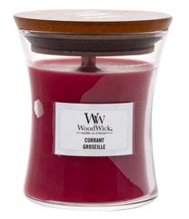 Žvakė, aromatinė WoodWick Currant, 30 h, 85 g, raudona sp.