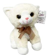Mīkstā rotaļlieta Tulilo Kitty 9257, krēmkrāsa, 23 cm