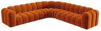 Modulinė sofa Micadoni Lupine Sal14, terakotinė sp., 309 x 309 cm x 70 cm