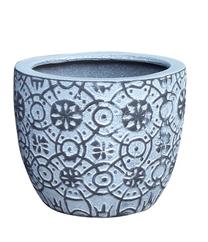 Puķu pods Domoletti IP16-2188, keramika, Ø 15 cm, zila krās.