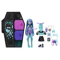 Lėlė su priedais Mattel Monster High Skulltimates twyla neon HNF82, 32.5 cm