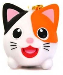 Брелок для ключей Jibber Pet Cat 20061, белый цв./oранжевый цв.