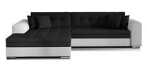 Kampinė sofa Sorento Sawana 14, Soft 17, juoda sp., kairinė, 195 x 295 cm x 80 cm