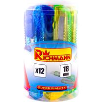 Нож с ломающимся лезвием, набор Richmann, 1.8 см, пластик/нержавеющая сталь, 12 шт.