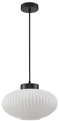 Valgusti rippuv Italux Groste PND-52376-1-BK, E27, 1 x 40 W, valge v. / must v.