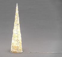 Dekoracija Finnlumor Christmas Tree, 40 cm, balta sp.