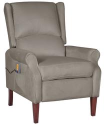 Krėslas VLX Massage Recliner 329290, šviesiai pilka sp., 90.5 cm x 74 cm x 101.5 cm