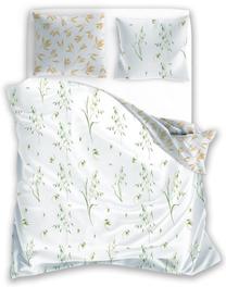 Gultas veļas komplekts PER-147, balts krās./bēša krās./zaļa krās., 70 x 90 cm, 140 x 200 cm