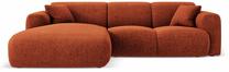 Kampinė sofa Cosmopolitan Design Nolio Haga 44, terracotta sp., kairinė, 170 x 260 cm x 72 cm