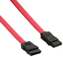 Vads 4World SATA 7-pin male, SATA 7-pin 2x male, 0.3 m, sarkana krās.