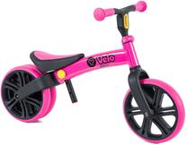 Balansinis dviratis YVolution YVelo Junior, juoda sp./rožinė sp., 10"