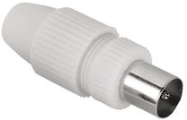 Jungtis Hama Coax plug, balta sp.