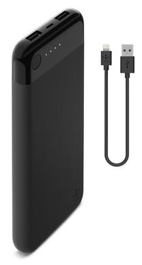 Lādētājs-akumulators (Power bank) Belkin, 10000 mAh, melna krās.