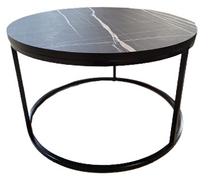 Žurnalinis staliukas MN Luna, juoda sp., 80 cm x 80 cm x 47 cm