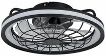 Lubinis ventiliatorius su lempa CristalRecord Rafale 85-921-40-180, 50 W, 1 vnt., juoda sp.