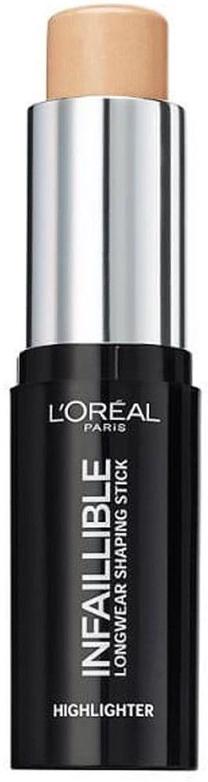 Švytėjimo suteikianti priemonė L’Oréal Paris Inflaillible Longwear Shaping Stick, 502 gold is cold, 9 g