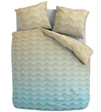 Patalynės užvalkalų komplektas Douceur Colofful Aqua, mėlyna sp./geltona sp./žalia sp., 60 x 70 cm, 200 x 220 cm