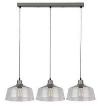 Valgusti rippuv Searchlight Odeon 60999-3CL, E27, 3 x 10 W, läbipaistev v. / hall v.