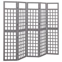 Širma VLX Room Divider, pilka sp., 201.5 cm x 180 cm