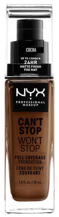 Skystas makiažo pagrindas NYX Professional Makeup Can't Stop Won't Stop, cswsf21 cocoa, 30 ml
