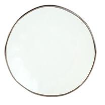 Lėkštė desertinė Domoletti Delux White, Ø 21.8 cm, balta sp.