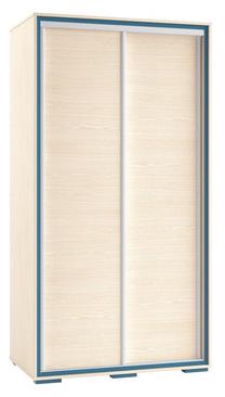 Spinta ML Meble Bonti 02, mėlyna/pelenų, 110 cm x 66 cm x 211 cm