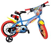 Vaikiškas dviratis, vaikų Dino Bikes Superman BOTTARI.616-SM, mėlyna sp./juoda sp./raudona sp., 16"
