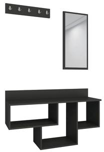 Priekšnama mēbeļu komplekts Kalune Design Bella, iekštelpu, antracīta krās.