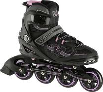 Роликовые коньки Nils Extreme NA9157, черный цв./фиолетовый цв., 39