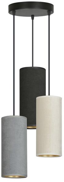 Valgusti rippuv Emibig Bente Premium 3 1068/3PREM, E27, 3 x 15 W, valge v./must v. / must v., 10 x 24 cm