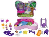 Комплект Mattel Polly Pocket Polly Pocket Backyard Butterfly Compact GTN21, многоцветный