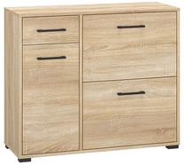 Komoda ML Meble Caro 24, sonoma ąžuolo sp., 85 cm x 40 cm x 120 cm