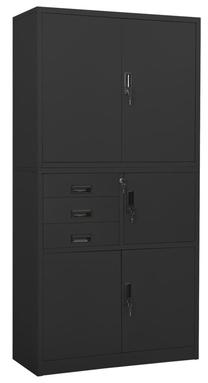 Biuro spinta VLX 336416, antracito sp., 180 cm x 40 cm x 90 cm