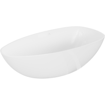 Vonia, laisvai pastatoma Mexen Imola, 160 cm x 81 cm x 52 cm, ovalas, balta sp.