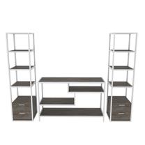Sekcija Kalune Design Robbins 322RTC2469, ruda sp./balta sp., 39 cm x 198 cm x 160 cm