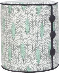 Pufas Kalune Design 14-836, balta sp./žalia sp., 41 cm x 41 cm x 46 cm