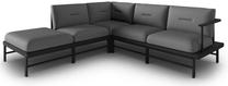 Aia nurgadiivan Calme Jardin Hawai 6 Seats CAL_LCO_153_F1_HAWAI4, hall v./grafiit v., vasak, 230 cm x 220 cm x 74 cm