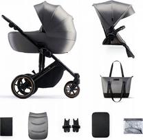 Universalus vežimėlis KinderKraft Prime 2 2in1, pilka sp.